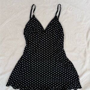 La Senza Black and White Polka Dot Intimate Slip Dress